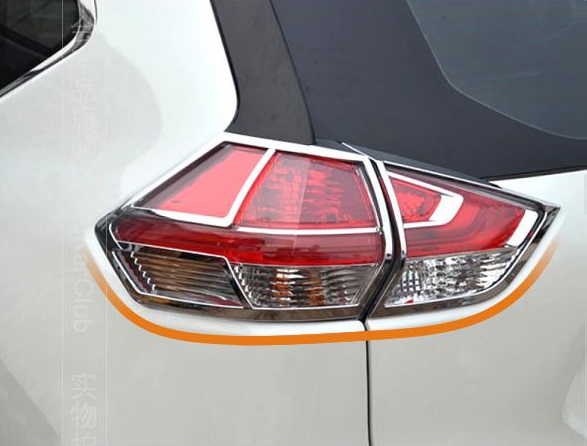 Хромированные накладки на фары Nissan X-Trail (2014-2016)