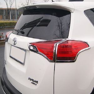Хромированные накладки на задние фонари Toyota Rav-4 (2013-2015)